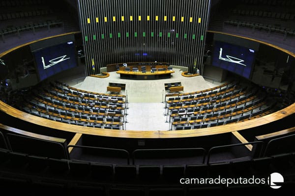 Plenário da Câmara dos Deputados em Brasília